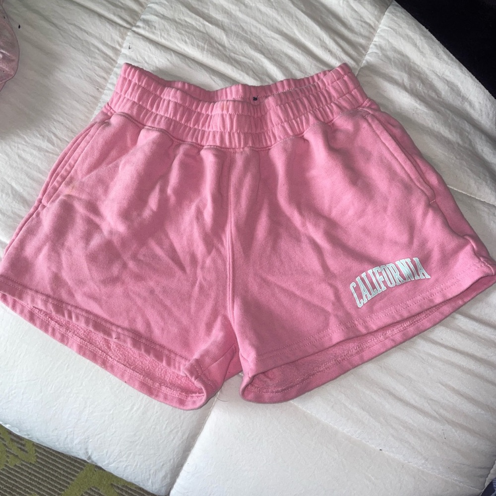 pink hollister shorts